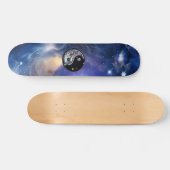 Cosmic Blue Yin Yang Skateboard (Horizontaal)