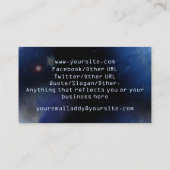 Cosmic Blue Yin Yang Visitekaartje (Achterkant)