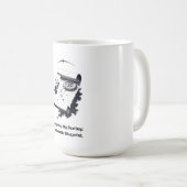 Cosmic Blueprint T-Shirt Koffiemok (Voorkant rechts)