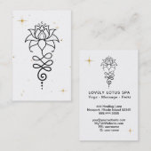 *~* Cosmic boeddhist Nirvana Sacred Geometry Lotus Visitekaartje (Voorkant / Achterkant)