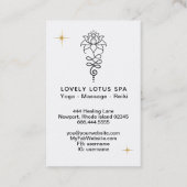 *~* Cosmic boeddhist Nirvana Sacred Geometry Lotus Visitekaartje (Achterkant)