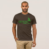 Cosmic bongo Retro snowboarding T-shirt (Voorkant volledig)