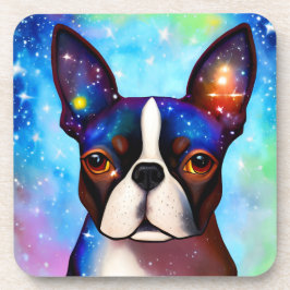 Cosmic Boston Terrier Bier Onderzetter