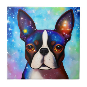 Cosmic Boston Terrier Tegeltje