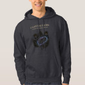 Cosmic Botanical Shadows & Starry Plant Outlines Hoodie (Voorkant)