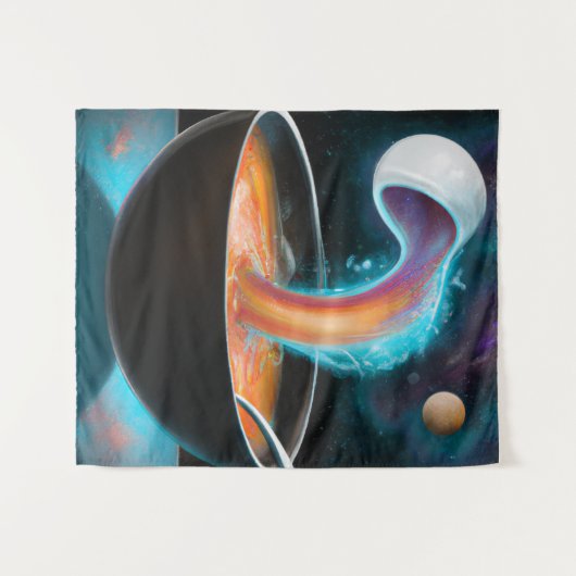 Cosmic bowl of soup portal digital art wandkleed (Voorkant (horizontaal))