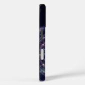 Cosmic Boxer Dog Zodiac Cyber Galaxy iPhone Case (Achterkant / Rechts)