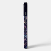 Cosmic Boxer Dog Zodiac Cyber Galaxy iPhone Case (Achterkant / Links)