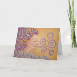 "Cosmic Breath" Greeting card Kaart