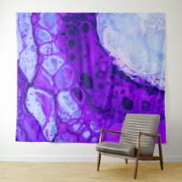 *~* Cosmic Brew Blue Black Abstract Circle Magenta