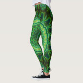 Cosmic Broccoli Black Light Rave Leggings (Links)