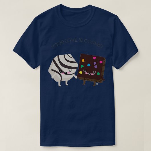 Cosmic Brownie and Zebra Cake T T-shirt (Design voorkant)