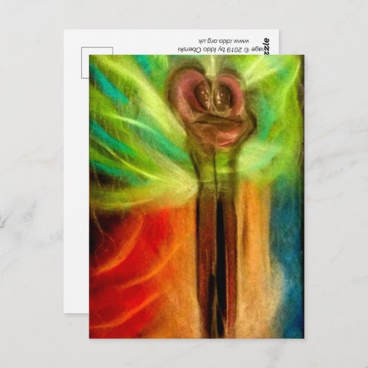 Cosmic bruiloft briefkaart (Voorkant / Achterkant)