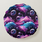 Cosmic Bubble Burst Rond Kussen (Achterkant)