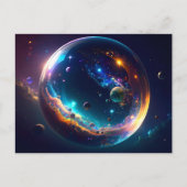 Cosmic Bubble Galaxy Fantasy Art Briefkaart (Voorkant)