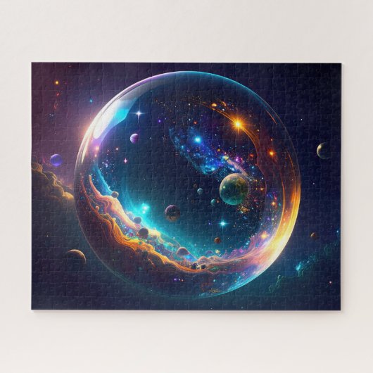 Cosmic Bubble Galaxy Fantasy Art Legpuzzel (Horizontaal)