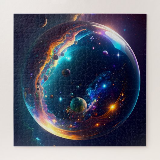 Cosmic Bubble Galaxy Fantasy Art Legpuzzel (Horizontaal)