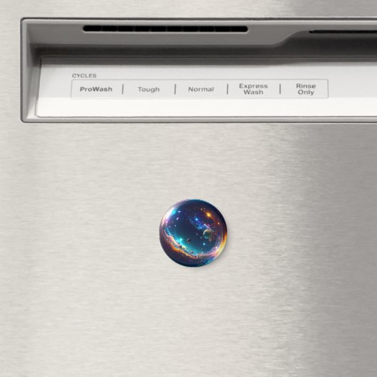 Cosmic Bubble Galaxy Fantasy Art Magneet (Insitu (Vaatwasser))