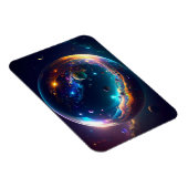 Cosmic Bubble Galaxy Fantasy Art Magneet (Rechterzijde)