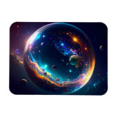 Cosmic Bubble Galaxy Fantasy Art Magneet (Horizontaal)