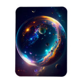 Cosmic Bubble Galaxy Fantasy Art Magneet (Verticaal)