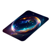 Cosmic Bubble Galaxy Fantasy Art Magneet (Linkerzijde)