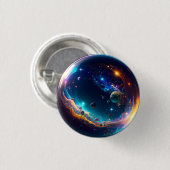 Cosmic Bubble Galaxy Fantasy Art Ronde Button 3,2 Cm (Voorkant /achterkant)