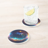 Cosmic Bubble Galaxy Fantasy Art Zandsteen Onderzetter (Zijkant)