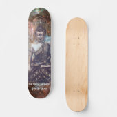 Cosmic Buddha's Cadence Code "Nooit panic" 7'3/4" Persoonlijk Skateboard (Voorkant)