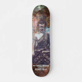 Cosmic Buddha's Cadence Code "Nooit panic" 7'3/4" Persoonlijk Skateboard
