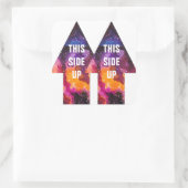 Cosmic Buitenspatie Verplaatsende doos groot deze  Vierkante Sticker (Tas)