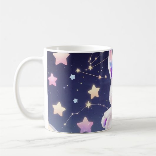 Cosmic Bunny Mug – Celestial Rabbit Koffiemok (Links)