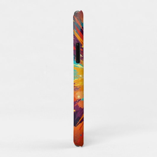 Cosmic Burst Abstract Splatter Art Case-Mate iPhone Case (Achterkant/rechts)