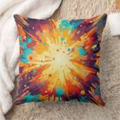 Cosmic Burst Abstract Splatter Art Kussen (Deken)