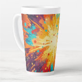 Cosmic Burst Abstract Splatter Art Latte Mok (Linkerhoek)