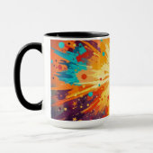 Cosmic Burst Abstract Splatter Art Mok (Links)