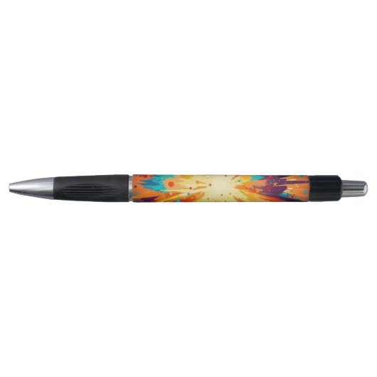 Cosmic Burst Abstract Splatter Art Pen (Voorkant)