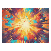 Cosmic Burst Abstract Splatter Art Tafelkleed (Voorkant (Horizontaal))
