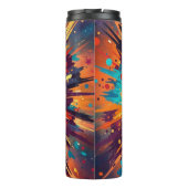 Cosmic Burst Abstract Splatter Art Thermosbeker (Achterkant)