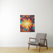 Cosmic Burst Abstract Splatter Art Wandkleed (In situ)