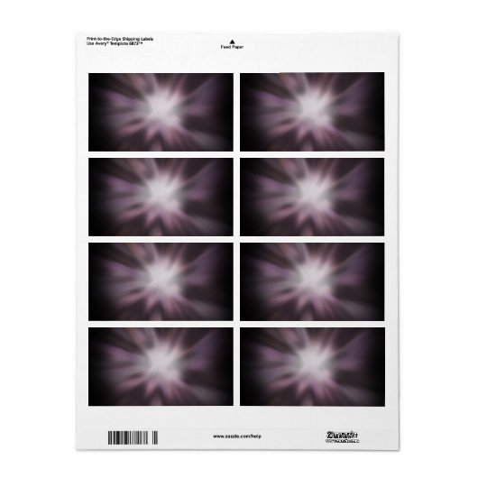 Cosmic Burst Artwork Etiket (Full Sheet)