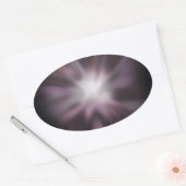 Cosmic Burst Artwork Ovale Sticker (Envelop)