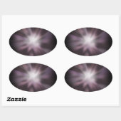 Cosmic Burst Artwork Ovale Sticker (Vel)