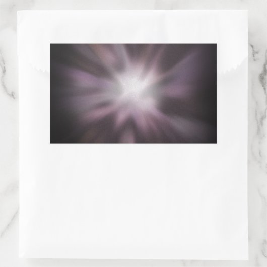 Cosmic Burst Artwork Rechthoekige Sticker (Tas)