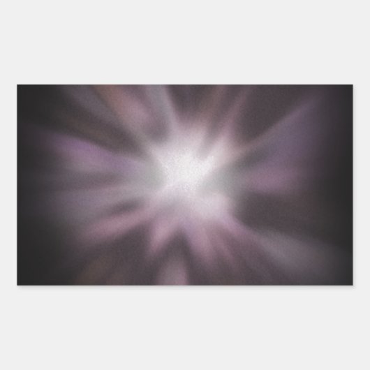 Cosmic Burst Artwork Rechthoekige Sticker (Voorkant)