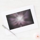 Cosmic Burst Artwork Rechthoekige Sticker (Envelop)