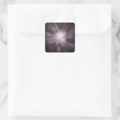 Cosmic Burst Artwork Vierkante Sticker (Tas)