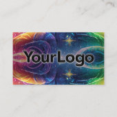 Cosmic Burst Galaxy Reiki Healer Company Logo  Visitekaartje (Voorkant)