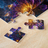 Cosmic Butterfly Fantasy Puzzle – Magical Galactic Legpuzzel (Zijkant)
