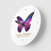 Cosmic Butterfly Galaxy Wings Ronde Klok (Hoek)